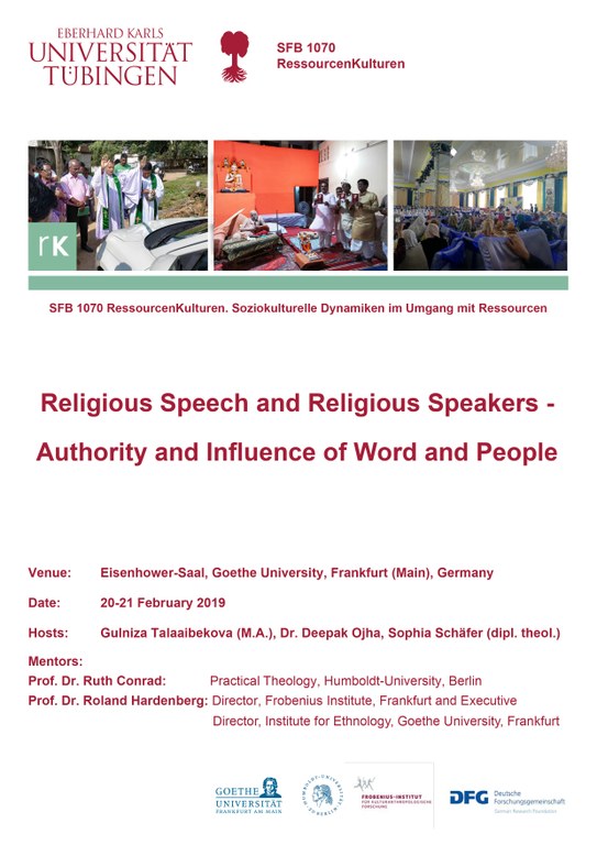 Workshop Religious Speech and Religious Speakers