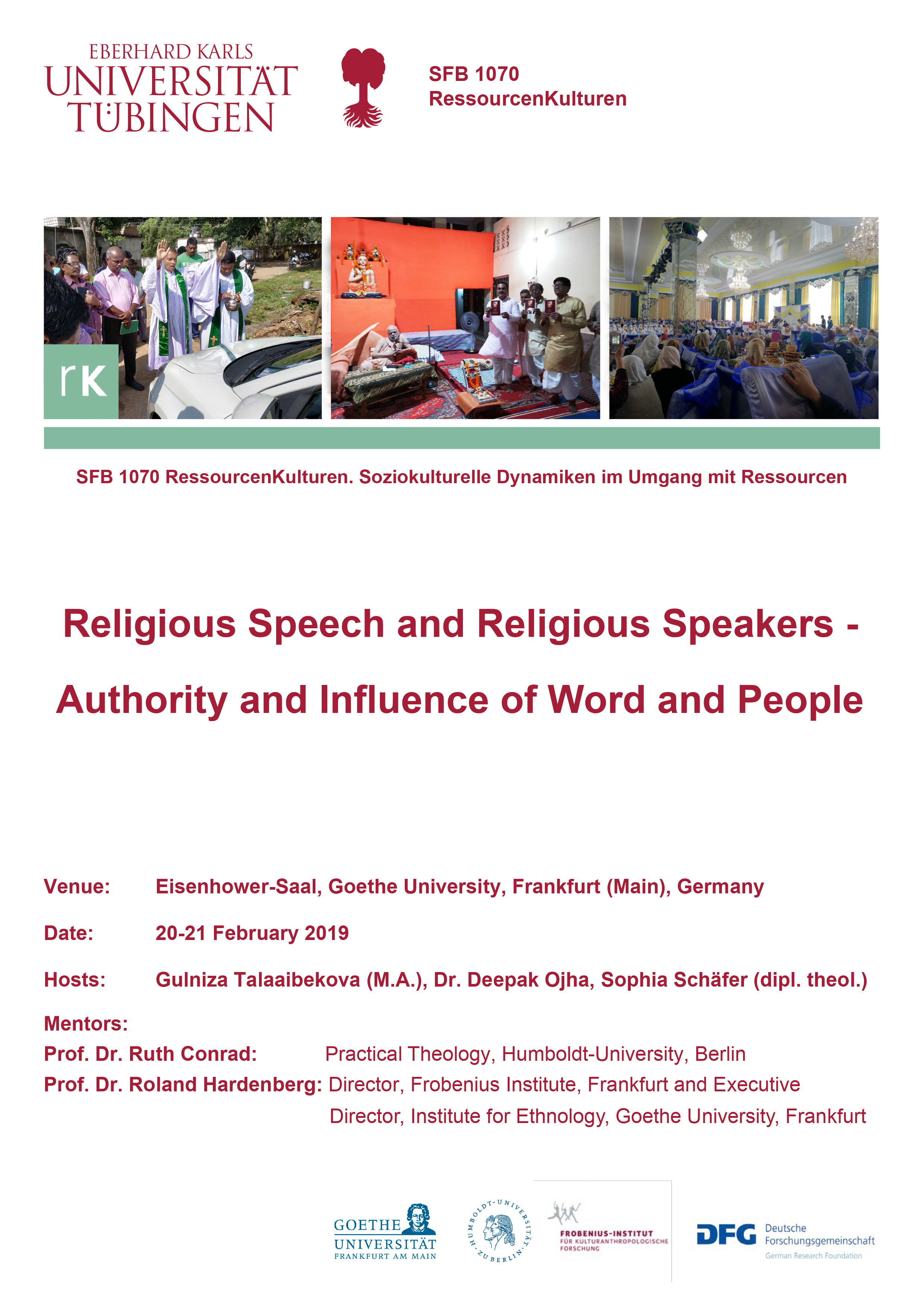 Workshop Religious Speech and Religious Speakers