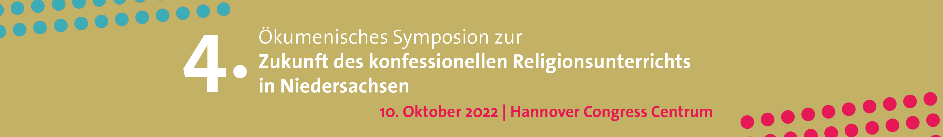 Bild: Banner Ökumenisches Symposium zur Einführung des neuen Unterrichtsfaches „Christlicher Religionsunterricht“ in Niedersachsen Bild: Banner Ökumenisches Symposium zur Einführung des neuen Unterrichtsfaches „Christlicher Religionsunterricht“ in Niedersachsen